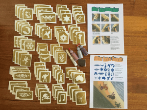 Glitter Tattoo Stencils